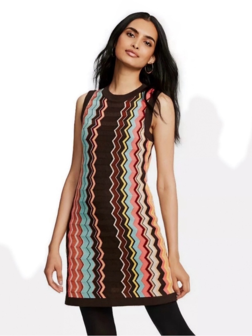 Missoni for Target 20th Anniversary Zigzag Knit Mod Shift Dress M Chevron Retro